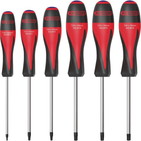 SET ULTIMATE TORX BRAKEED SCREWDRIVER 6 PEZZI