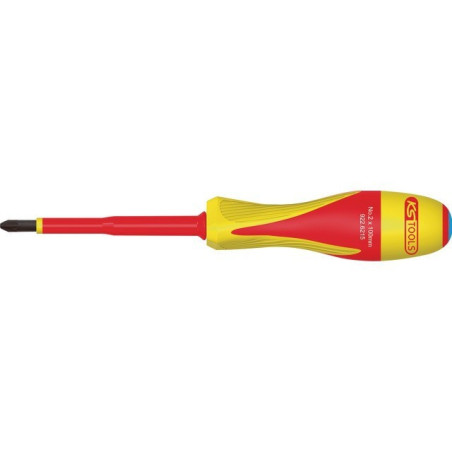 TOURNEVIS ULTIMATE POZIDRIV ISOLE 1000V PZ2 LG 100 MM KS TOOLS