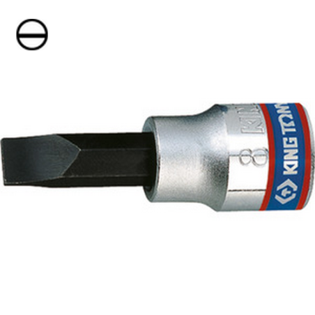 Schlitzschraubendreher-Stecknuss 50 mm 3/8" (9,53 mm) King Tony - 3022