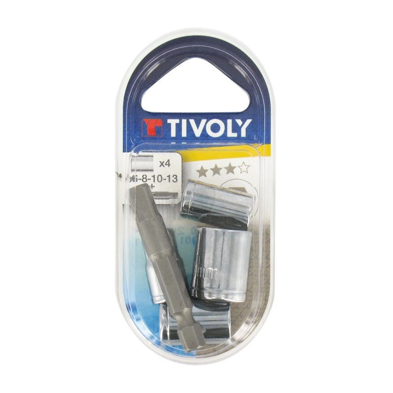 Satz aus 4 Sockeln + 1 quadratischer Bithalter