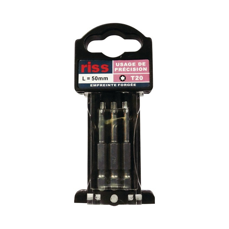 SCATOLA DI PUNTE PER CACCIAVITE TORX T20 LG FORGIATO DA 50 MM