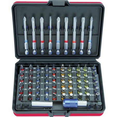 TORSIONPOWER SET KS TOOLS CON BROCAS DE DESTORNILLADOR CODIFICADAS POR COLORES