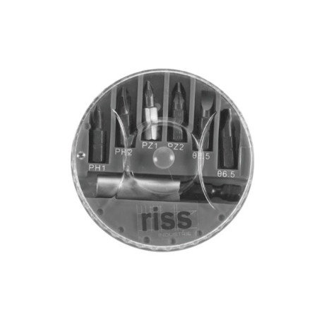 SCHRAUBENZIEHER-BITS, POZIDRIV KREUZSCHLITZ UND 6-RISS-DOSEN-DOSEN-BIT-HALTER