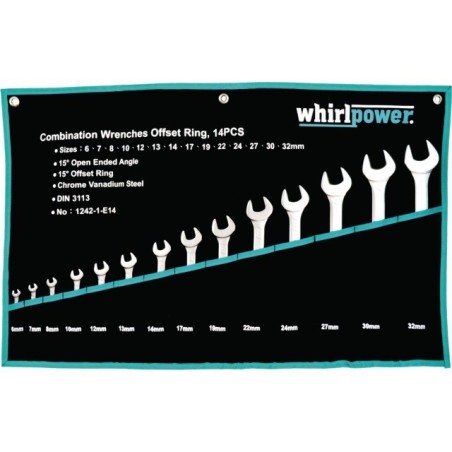 WHIRLPOWER 14-TEILIGES KOMBINATIONSSCHLÜSSEL-SET