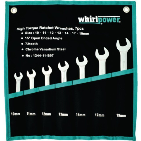 WHIRLPOWER 7-TEILIGE RATSCHENKIT-KOMBINATIONSSCHLÜSSEL
