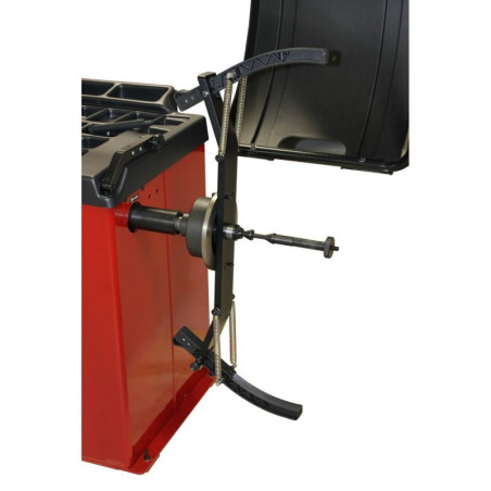 Adaptateur moto centrage automatique pour équilibreurs 36/40 mm, léger et performant.