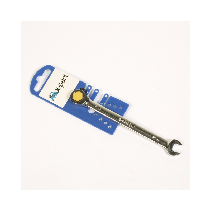 LLAVE COMBINADA DE TRINQUETE MIXTO-PERT DE 9 MM