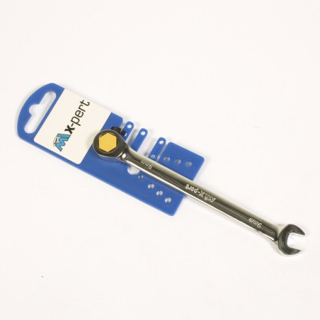 LLAVE COMBINADA DE TRINQUETE MIXTO-PERT DE 9 MM