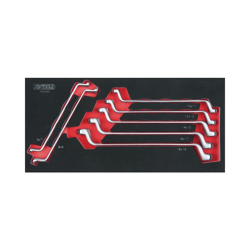 75° TEGENGESTELDE DOOSSLEUTELS 7-DELIGE MODULE KS-GEREEDSCHAPPEN
