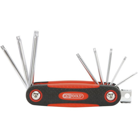 Monture de 8 clés torx - KS Tools