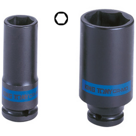 Vaso de impacto largo de 6 puntos 4435 de 1/2" (12,7 mm)