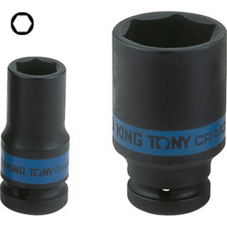 Vaso de impacto de 1/2" (12,7 mm) de largo de pared fina de 6 puntos 4835