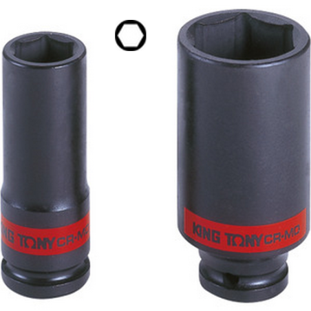 Presa a impatto lunga 1/2" (12,7 mm) parete sottile 6 punti 4935