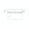 Extra lange dop 1/2" (12,7 mm) 6 Punt 4255