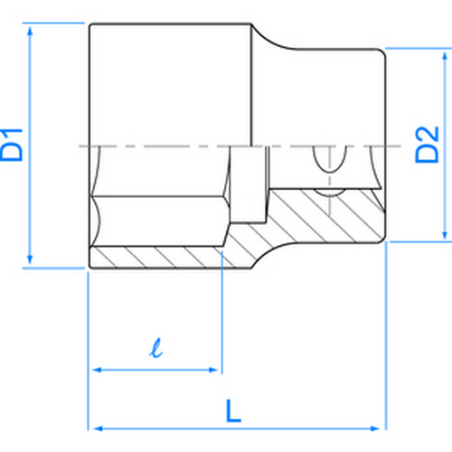 Standard-Stecknuss 1/2" (12,7 mm) 12-Punkt-4330