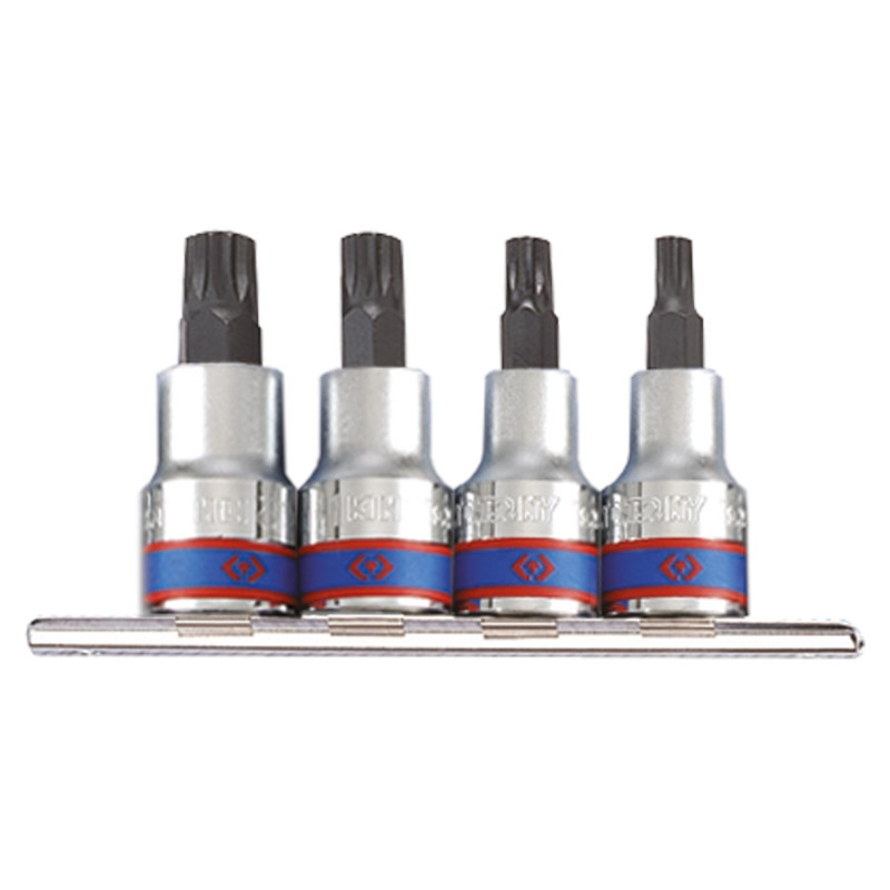 Set di bussole XZN 1/2" - 4 pezzi - 4126pr