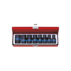 1/2" metrische impact lange dopset - 8 delen - 4413mp