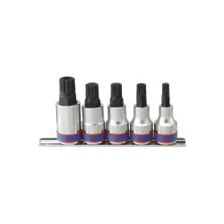 Juego de vasos de raíles XZN de 1/2" - 5 piezas - 4105pr