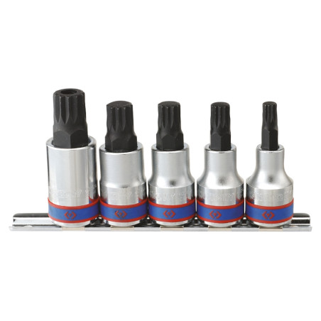 Set di prese per rotaie XZN 1/2" - 5 pezzi - 4105pr