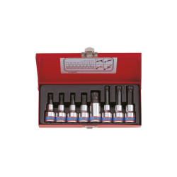 Juego de vasos de destornillador XZN® largo y corto de 1/2" - 8 piezas - 4128PR