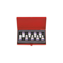 Juego de vasos para destornilladores de 6 puntas de 1/2" - 9 piezas - 4110PR