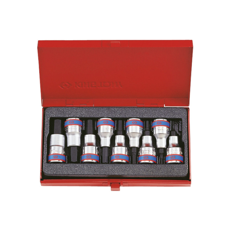 Set di bussole per cacciavite a 6 punte da 1/2" - 9 pezzi - 4110PR