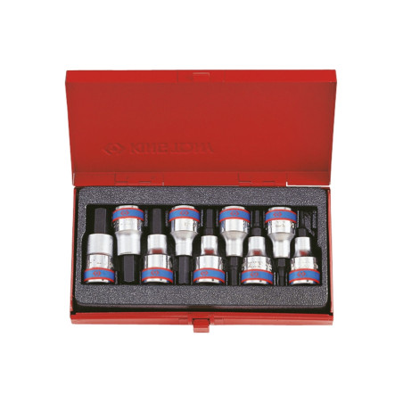 Set di bussole per cacciavite a 6 punte da 1/2" - 9 pezzi - 4110PR