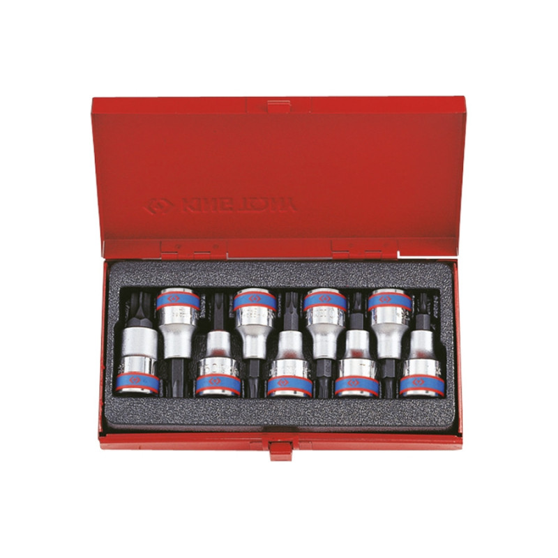 Juego de vasos para destornilladores Torx de 1/2" - 9 piezas - 4109PR