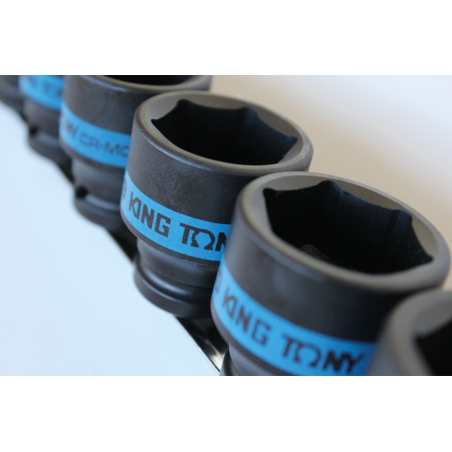 Jeu de douilles à choc 1/2" métriques 6 pans - 11 pièces - 4421MP