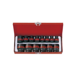 Coffret de douilles 1/2" à choc pouces 6 pans - 14 pièces - 4414sp