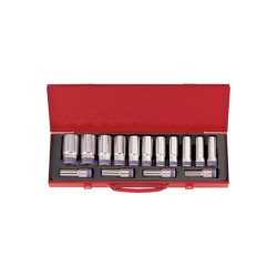 1/2" 12-Punkt-Metrisch-Langfassungssatz – 15 Stück – 4215MR