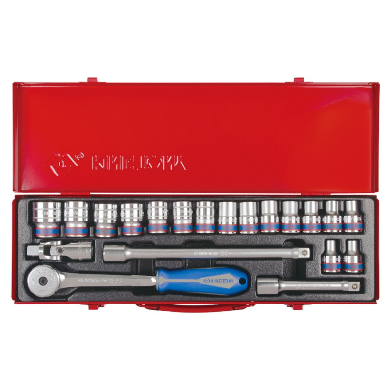 Set di bussola metrica e cricchetto da 1/2" - 20 pezzi - 4220MR