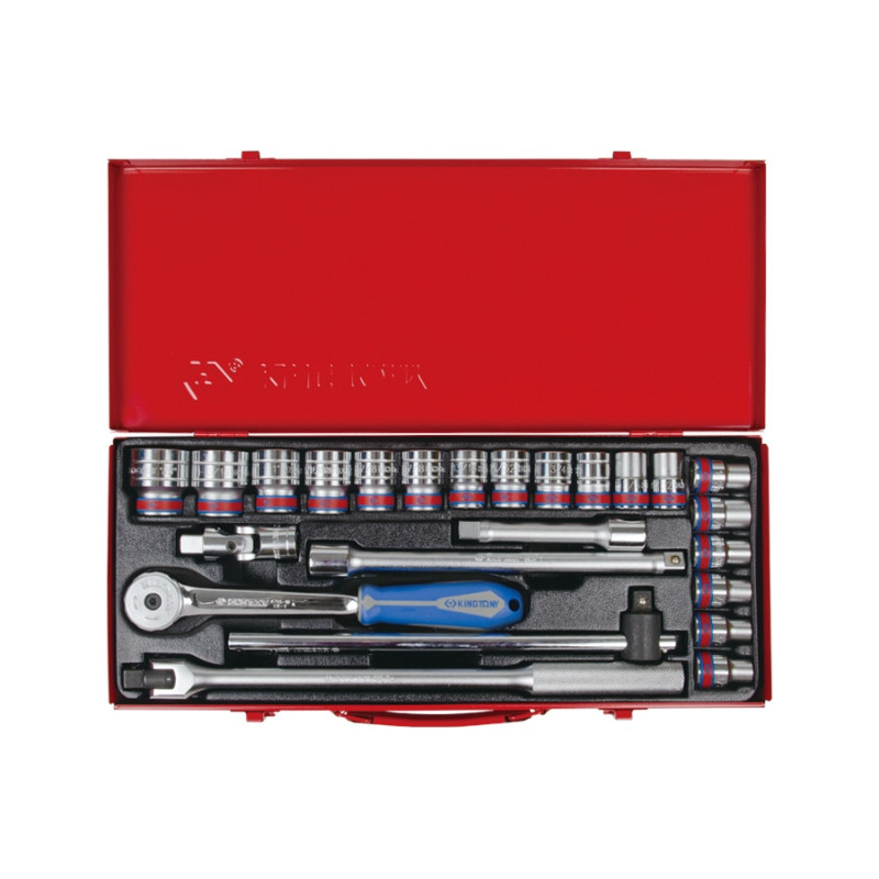 Complete 6-inch dop en 1/2" accessoireset - 24 delen - 4526SR04