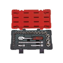 JUEGO DEFINITIVO DE VASOS Y ACCESORIOS DE 1/2" KS TOOLS DE 24 PIEZAS