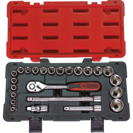 ULTIMATE 1/2" BUSSOLE E ACCESSORI SET KS TOOLS DA 24 PEZZI