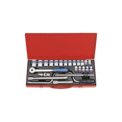 Complete 6-punts dopset & 1/2" accessoires - 24 stukken - 4325MR03