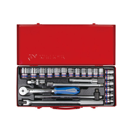 Set di prese 12 punti da 1/2" e accessori - 24 pezzi - 4026MR04