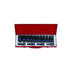 1/2" Metric Impact 6-punts lange dopset - 15 Stuks - 4415mp02
