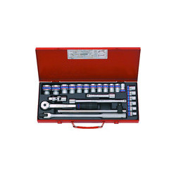 Coffret de douilles métriques et accessoires 1/2" 6 pans - 24 pièces - 4526mr04
