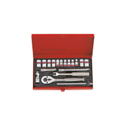 Coffret de douilles 6 pans pouces et accessoires 1/4" - 18 pièces - 2519SR