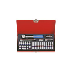 Metrische 6-punts dopset & 1/4" Accessoires - 26 Stukken - 2526MR02