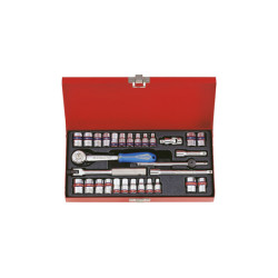 Coffret de douilles 6 pans 1/4" et accessoires 30 pièces métriques et pouces 2530CR02