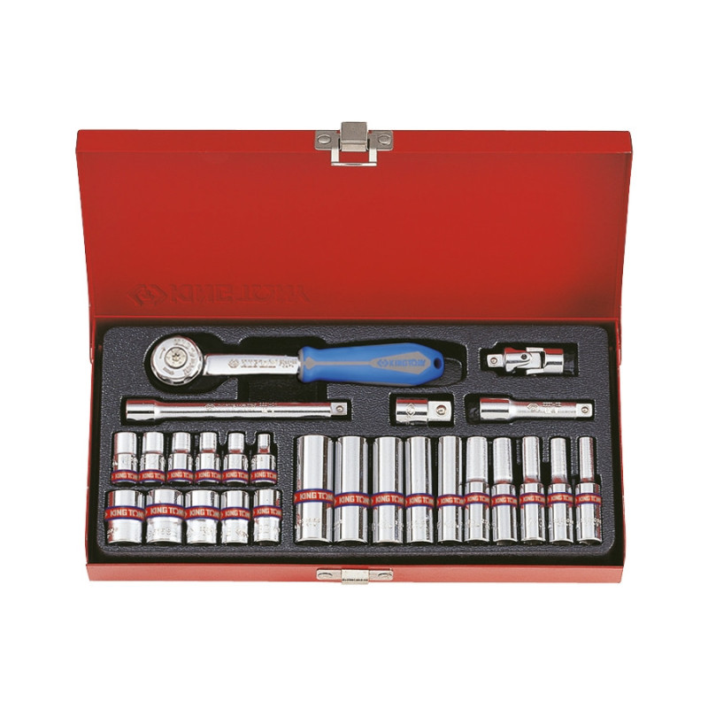 6-inch dopset & 1/4" Accessoires - 26 Stukken - 2526SR02