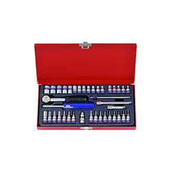 Coffret de douilles métriques et accessoires 1/4" - 39 pièces - 2539mr01