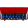 Set di bussole lunghe a impatto metrico 3/4" - 8 pezzi - 6410mp