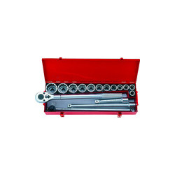 3/4" metrisches Fassungsset mit Zubehör – 16 Teile – 6016mr