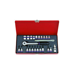 Coffret de douilles métriques et accessoires 3/8" - 24 pièces - 3524mr06