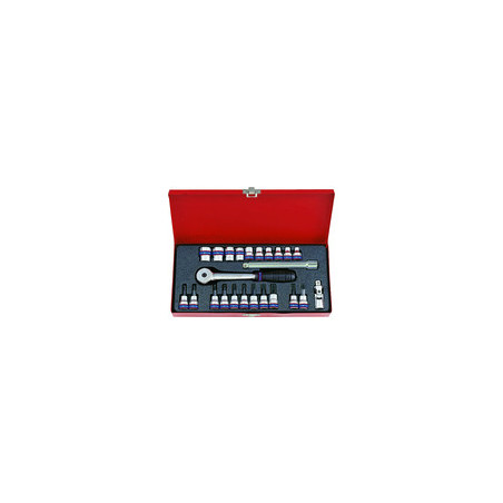 Set di presa metrica e accessori da 3/8" - 24 pezzi - 3524MR06