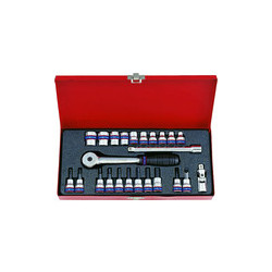 3/8" metrische Steckdose und Zubehörset – 24 Teile – 3024mr