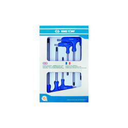 Jeu de clés mâles 6 Pans à poignée en L avec tête sphérique métrique